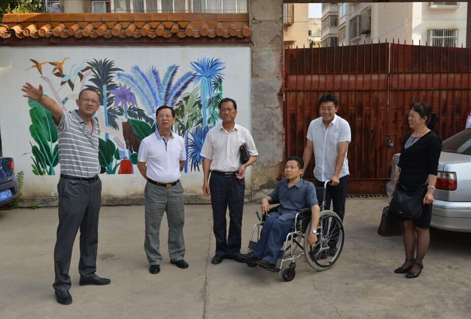 图为省残联领导到KY开元调研（一）